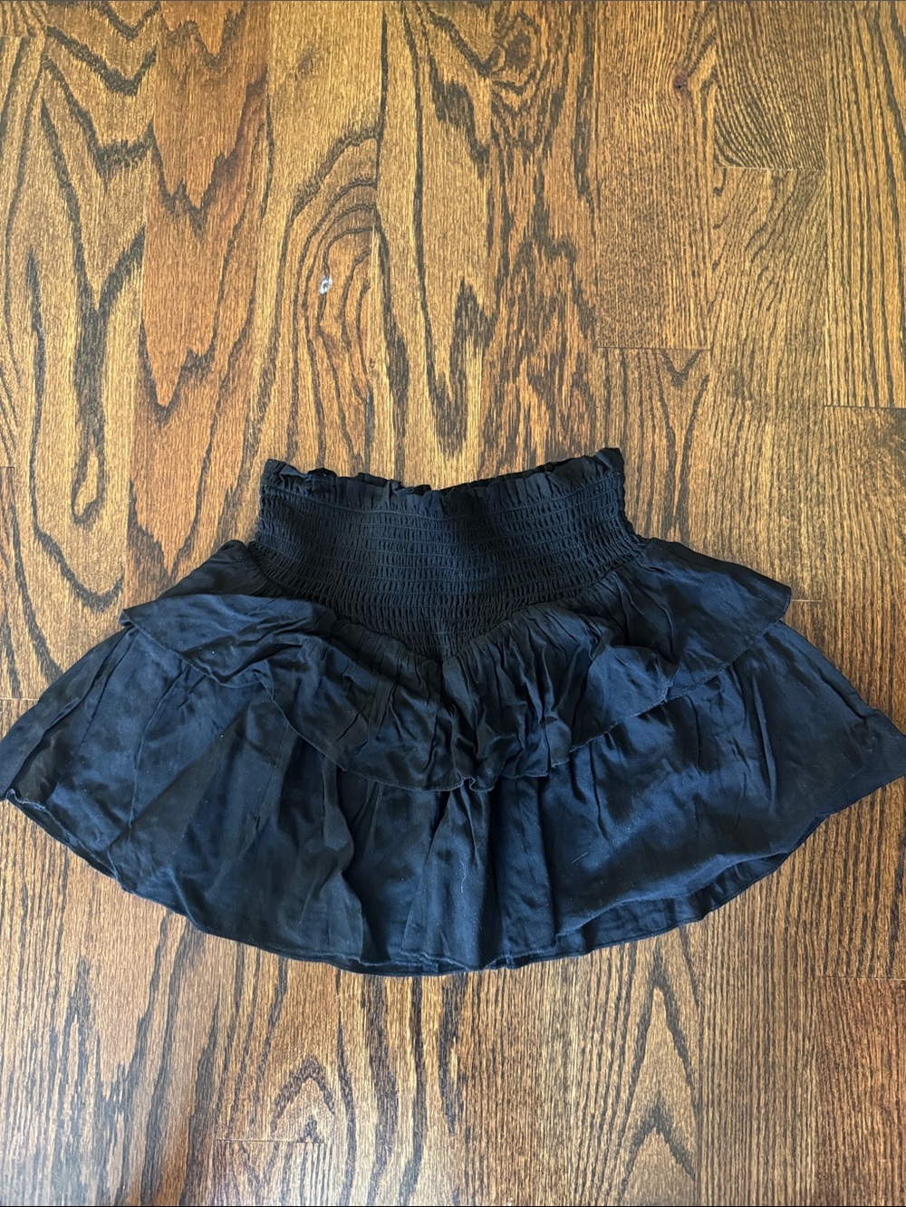 Girls black Katie J NYC Ruffled Mini Skirt